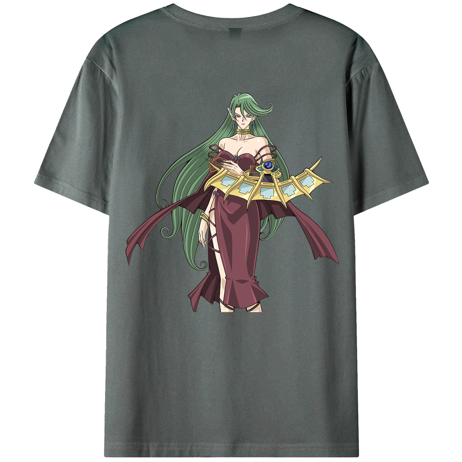 （画像用） 遊☆戯☆王 Yu-Gi-Oh! 綿100％ メンズ半袖Tシャツ（バックプリント） 通気性